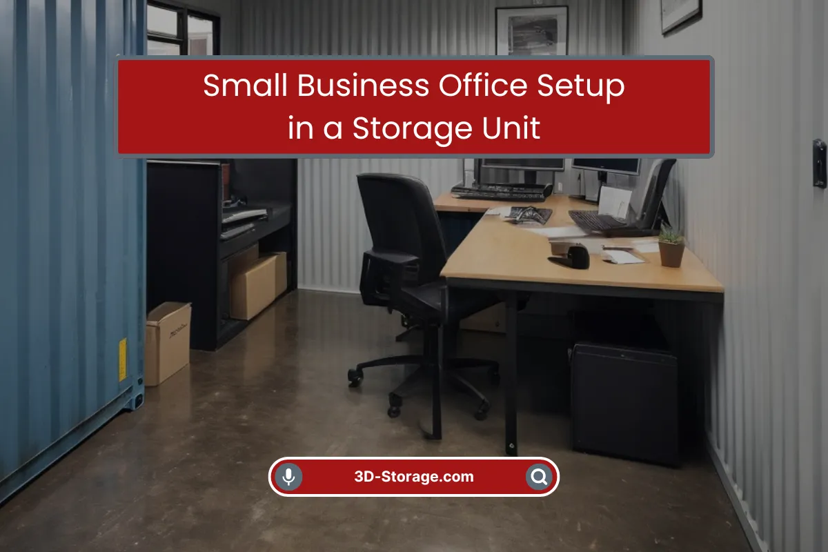 Small Business Office in a Storage Unit Small Business Office in a Storage Unit
