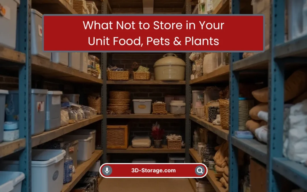 What Not to Store in Your Unit: Food, Pets & Plants (2025)