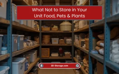 Blog | Storage Made Simple & Smart 15 What Not to Store in Your Unit: Food, Pets & Plants (2025)
