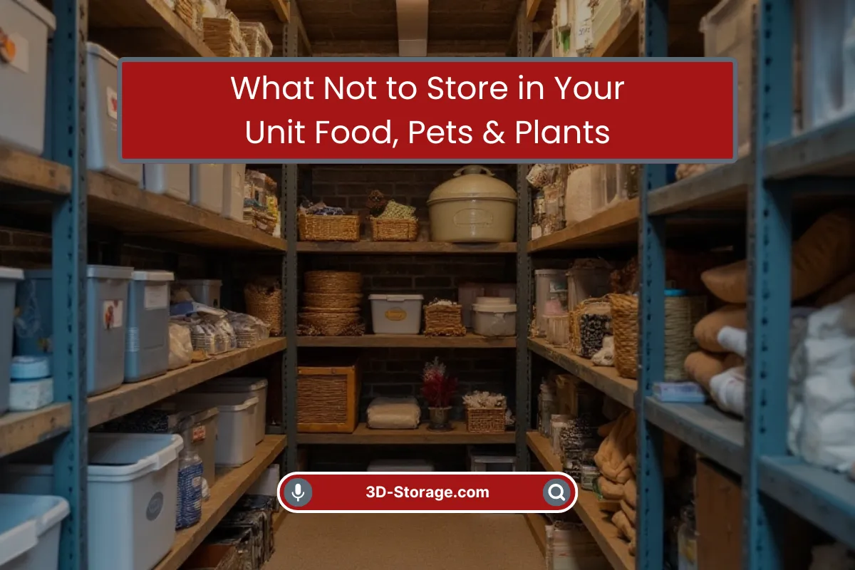 What Not to Store in Your Unit Food Plants