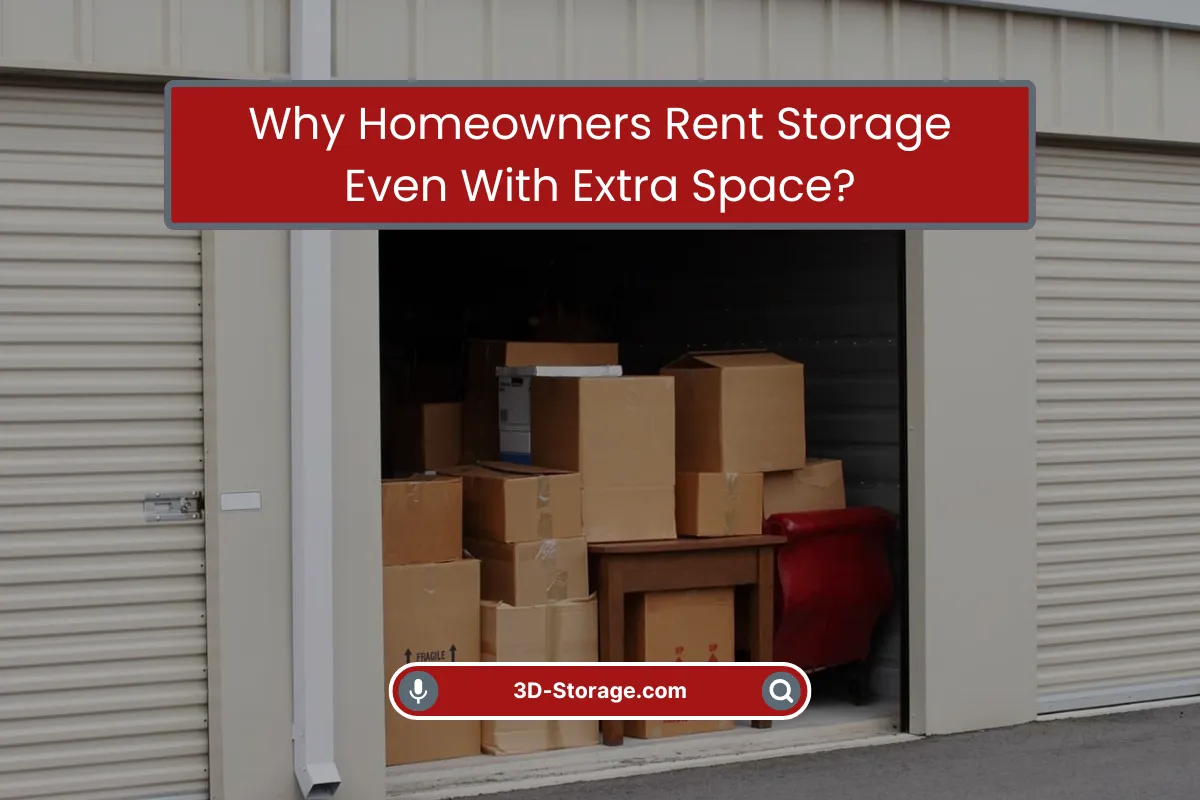 Homeowners Rent Storage Even With Extra Space Homeowners Rent Storage Even With Extra Space