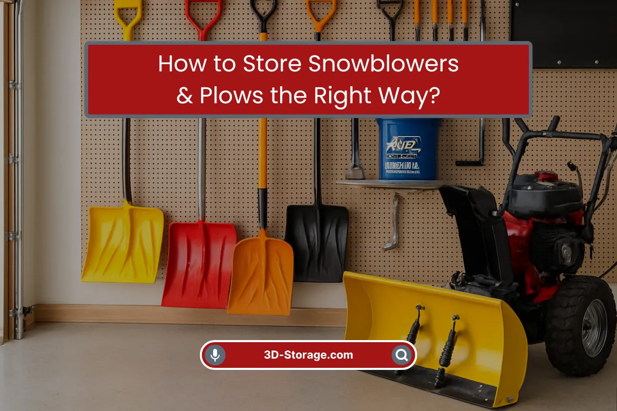 Store Snowblowers & Plows the Right Way