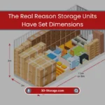 Storage Units Have Set Dimensions